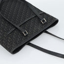 Christian Dior Trotter Canvas Tote Bag Black Silver Auth 185124-6