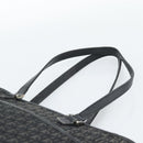 Christian Dior Trotter Canvas Tote Bag Black Silver Auth 185124-8