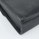 CELINE Hand Bag Leather Black Gold Auth 185125-13