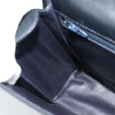 CELINE Hand Bag Leather Black Gold Auth 185125-17