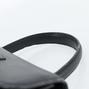 CELINE Hand Bag Leather Black Gold Auth 185125-8