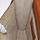 LOEWE Anagram Business Bag Leather Brown Gold Auth 185133-21