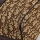 Christian Dior Trotter Canvas Hand Bag Black Gold Auth 185134-14