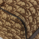 Christian Dior Trotter Canvas Hand Bag Black Gold Auth 185134-9