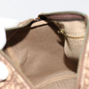 Christian Dior Trotter Canvas Hand Bag Black Gold Auth 185134-18