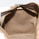 Christian Dior Trotter Canvas Hand Bag Black Gold Auth 185134-19