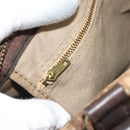 Christian Dior Trotter Canvas Hand Bag Black Gold Auth 185134-20
