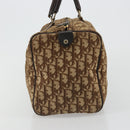 Christian Dior Trotter Canvas Hand Bag Black Gold Auth 185134-4