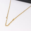 CELINE Chain Shoulder Bag Leather Black Gold Auth 185136V-7