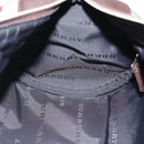 BURBERRY Nova Check Hand Bag Canvas Beige Silver Auth 185137A-19