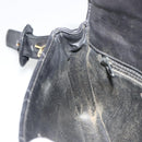 CHANEL Matelasse Waist Bag Lamb Skin Black Gold CC Auth 185140-20
