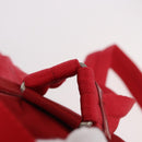 PRADA Backpack Nylon Red Silver Auth 185141V-16