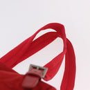 PRADA Backpack Nylon Red Silver Auth 185141V-17