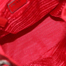 PRADA Backpack Nylon Red Silver Auth 185141V-9