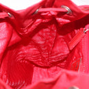 PRADA Backpack Nylon Red Silver Auth 185141V-28