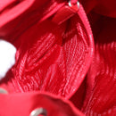PRADA Backpack Nylon Red Silver Auth 185141V-30