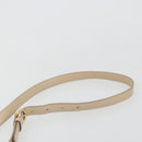Salvatore Ferragamo Gancini Hand Bag Leather 2way Ivory Gold Auth 185142A-10