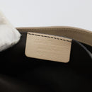 Salvatore Ferragamo Gancini Hand Bag Leather 2way Ivory Gold Auth 185142A-24