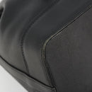 VALENTINO Purse Shoulder Bag Leather Black Gold Auth 185143-15