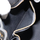 VALENTINO Purse Shoulder Bag Leather Black Gold Auth 185143-12
