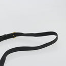 VALENTINO Purse Shoulder Bag Leather Black Gold Auth 185143-14