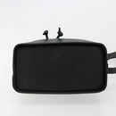 VALENTINO Purse Shoulder Bag Leather Black Gold Auth 185143-5