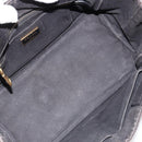 PRADA Canapa PM Handtasche Canvas Schwarz Gold Auth 185144-11