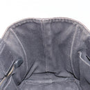PRADA Canapa PM Handtasche Canvas Schwarz Gold Auth 185144-17