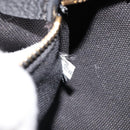 PRADA Canapa PM Handtasche Canvas Schwarz Gold Auth 185144-12