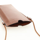 LOEWE Anagram Gate Pocket Shoulder Bag Leather Brown Auth 185145V-6