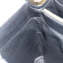 CELINE Macadam Canvas Shoulder Bag PVC Leather Black Gold Auth 185149A-17