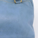 PRADA Handtas Leer 2way Blauw Goud Origineel 185152A-20