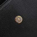 GUCCI Bamboo Hand Bag Leather Black Gold 001 1118 1886 Auth 185153-10