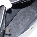 GUCCI Bamboo Hand Bag Leather Black Gold 001 1118 1886 Auth 185153-11