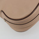 Salvatore Ferragamo Gancini Shoulder Bag Leather Pink Silver Auth 185154A-17