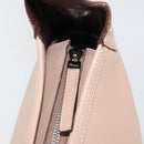Salvatore Ferragamo Gancini Shoulder Bag Leather Pink Silver Auth 185154A-9