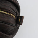 FENDI Zucca Canvas Spy Bag Shoulder Bag Brown Black Auth 185160V-18