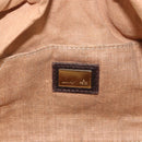 FENDI Zucca Canvas Spy Bag Shoulder Bag Brown Black Auth 185160V-19