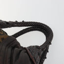 FENDI Zucca Canvas Spy Bag Shoulder Bag Brown Black Auth 185160V-14