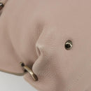 Salvatore Ferragamo Hand Bag Leather Beige Gold Auth 185164A-15