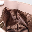 Salvatore Ferragamo Hand Bag Leather Beige Gold Auth 185164A-20