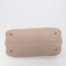 Salvatore Ferragamo Hand Bag Leather Beige Gold Auth 185164A-5