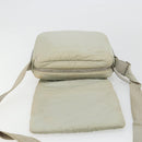 CHANEL Cococoon Shoulder Bag Nylon Gray Silver CC Auth 185165A-20