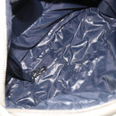 CHANEL Cococoon Shoulder Bag Nylon Gray Silver CC Auth 185165A-10