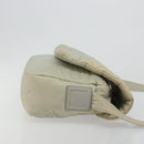 CHANEL Cococoon Shoulder Bag Nylon Gray Silver CC Auth 185165A-3