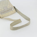 CHANEL Cococoon Shoulder Bag Nylon Gray Silver CC Auth 185165A-7