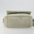 CHANEL Cococoon Shoulder Bag Nylon Gray Silver CC Auth 185165A-5