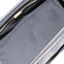 FENDI Pecan Canvas Hand Bag PVC Brown Black Auth 185166-18