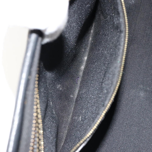 FENDI Pecan Canvas Hand Bag PVC Brown Black Auth 185166