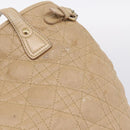 Christian Dior Lady Dior Tote Bag Gecoat Canvas Beige Goud Authentiek 185168-21